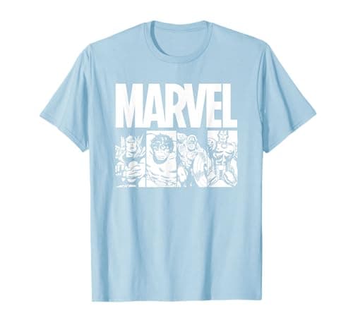 Image of Marvel Comics Action Tiles T-Shirt