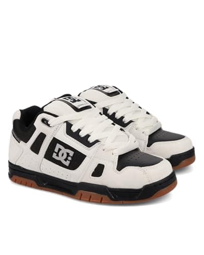 Image of DC Men's Stag Skate Shoe, Off-White, 9 UK
