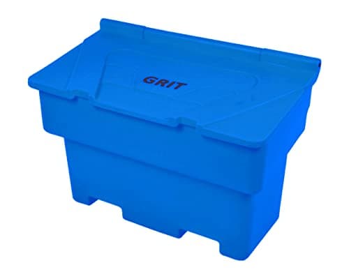 Image of BritishBins Standard Blue 200 ltr Rock Salt Storage Bin Grit Dispenser Plastic Box Container