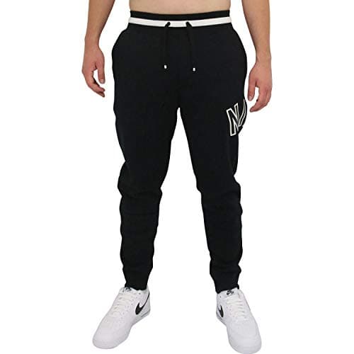 Image of Nike Men M Nsw Air Pant FLC Pants - Black/Black, Small