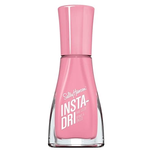 Image of Sally Hansen Insta-Dri Nail Polish, Pink Blink, 60 Seconds Quick Drying, Long Lasting, Streak Free, Shiny Finish, 3-in-1 Formula, Built in Base and Top Coat, 9.17ml