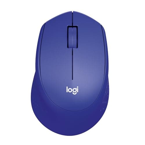 Image of Logitech M330 SILENT PLUS Wireless Mouse, 2.4GHz With USB Nano Receiver, 1000 DPI Optical Tracking, 2-year Battery Life, Compatible With PC, Mac, Laptop, Chromebook - Blue