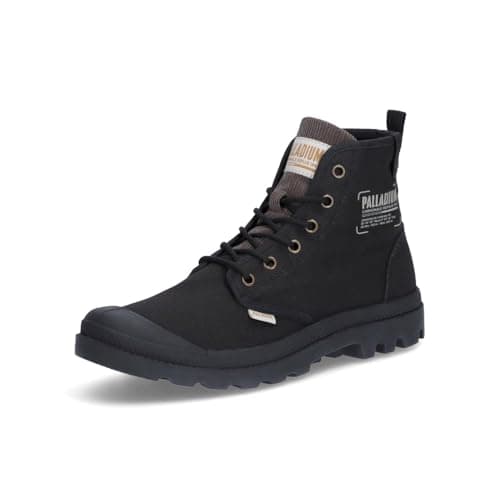 Image of Palladium Mixed Pampa Michigan Ankle Boot, Black, 9.5 UK