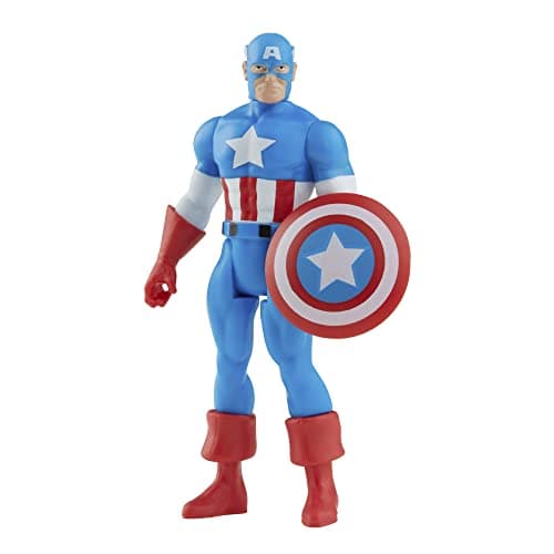 Image of Marvel Hasbro Legends Series 3.75-inch Retro 375 Collection Captain America Action Figure Toy