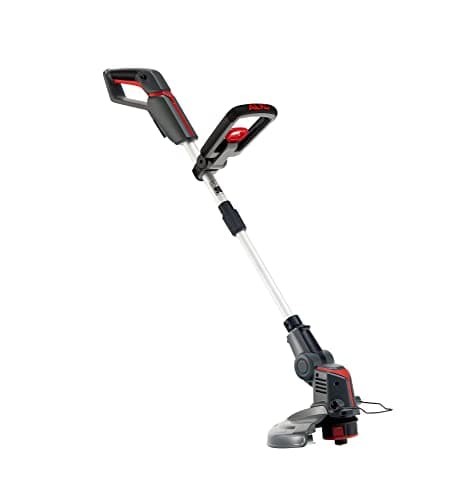 Image of AL-KO GT 1825 Cordless Grass Trimmer 18 V Li-Ion Battery, 25 cm Cutting Width, Telescopic Shaft, Tip Automatic, Includes Replacement Thread Spool, Grey/Red, without Battery and Charger