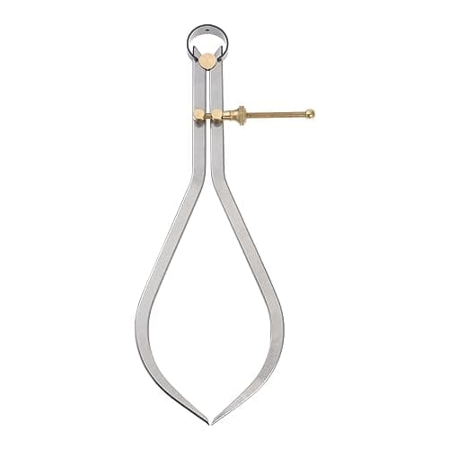 Image of sourcing map Spring Joint Caliper 10 inch / 250mm Steel Spring Outside Caliper with Brass Fulcrum for Wood Turning Lathe Work