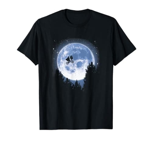Image of E.T. and Elliot Classic Bicycle Moon Jump T-Shirt