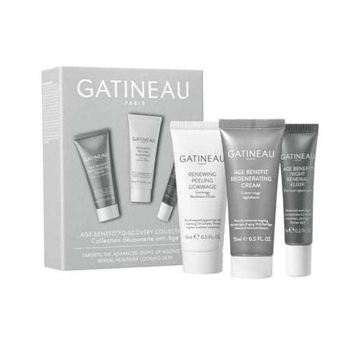 Image of Gatineau - Age Benefit Discovery Collection - Face Cream, Peeling Exfoliator & Night Renewal Elixir, Travel or Trial Gift Set