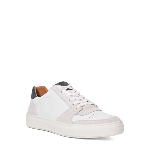 Image of Dune London Mens TAWLY Leather Cup Sole Trainers Size UK 8 White