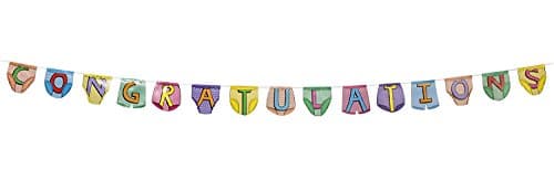 Image of Tobar PARTY PANTS BUNTING - CONGRATULATIONS