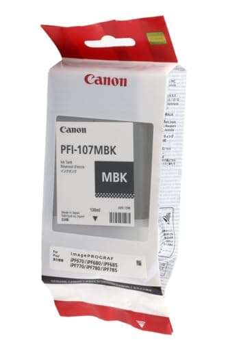 Image of Canon PFI-107MBK 130ml Matte Black Ink Cartridge