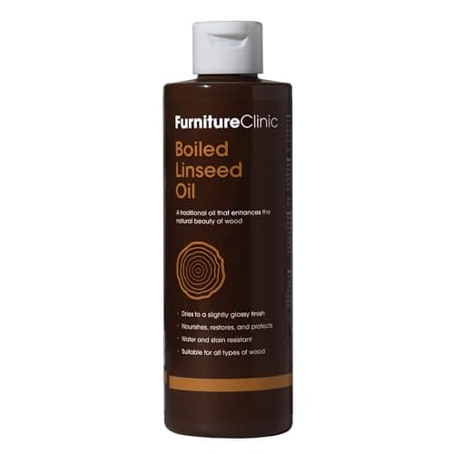 Image of Furniture Clinic Boiled Linseed Oil for Wood 500ml - Premium Oil to Enhance, Seal & Protect The Natural Beauty of Oak, Pine & Other Wood with a Glossy Finish