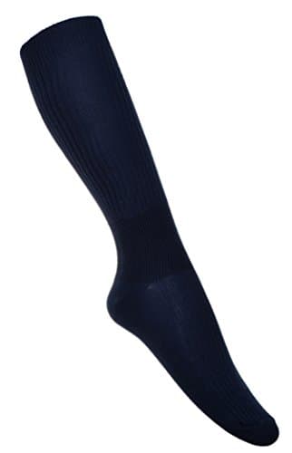 Image of WB SOCKS Cotton Anti-Dvt Flight Socks Navy Blue Uk Shoe Size 3-6
