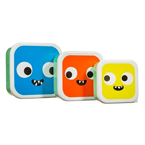 Image of Sass & Belle Monster Lunch Boxes - Set Of 3