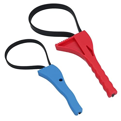 Image of AB Tools Boa Constrictor Strap Wrenches Rubber 16-90mm Multipurpose DIY Plumbing Pair