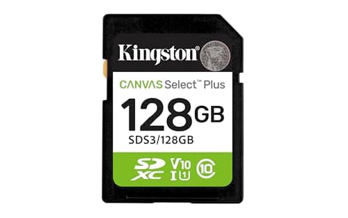 Image of Kingston Canvas Select Plus SD Memory Card 128GB SDXC Gen3 150MB/s C10 UHS-I U1 V10 - SDS3/128GB