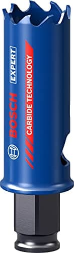 Image of Bosch 1x EXPERT Tough Material Hole Saw (for Wood with metal, Brick, Ø 25 mm, Professional Accessory Rotary Drill/Drivers)