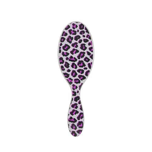 Image of WetBrush Original Detangler Hair Brush with Ulta Soft Intelliflex Bristles to Gently Separate Knots With Ease, Does Not Rip Hair, For All Hair Types, Safari Pink Leopard