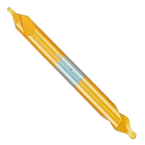 Image of Aceteel 4x100 Long Center Drill Bit, M35 HSS 4mm Titanium Coated 60-Degree Angle 4'' Overall Length Centering Drill Bit Countersink Tools for Lathe Metalworking