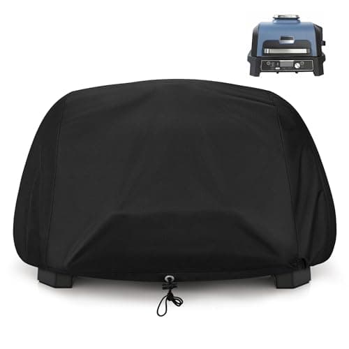 Image of Unicook Pizza Oven Cover for Ninja Woodfire Outdoor Oven, Compatible with Ninja XL BBQ Grill & Smoker OG800 & OG900 Series, Premium Waterproof and Fade Resistant Outdoor Accessories, 58 x 50 x 33 cm