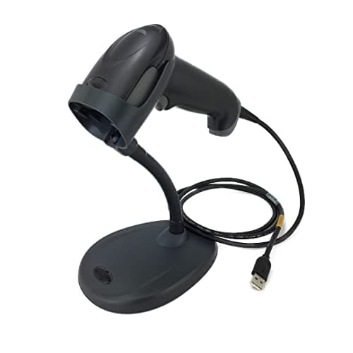 Image of Honeywell Voyager Extreme Performance (XP) 1470g Handheld Corded Barcode Scanner (2D, 1D, PDF, Postal), Includes Stand and USB Cable