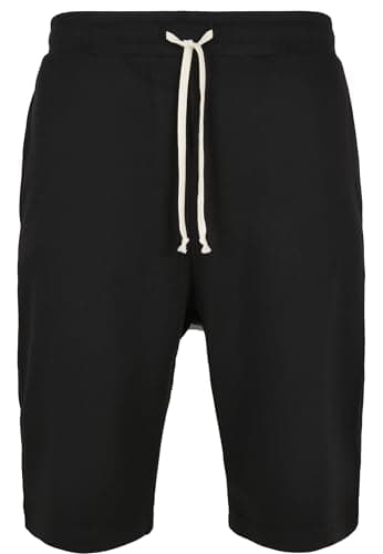 Image of Urban Classics Men's Shorts Low Crotch Sweat Shorts, Short Men's Jogging Bottoms in 2 Colours, Sizes S - 5XL, Black, S