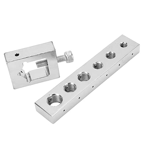 Image of Bolt Drill Jig Holder Kit safety wire drill jig Carbon Steel High Hardness Precise Bolt Drill Jig Metric Safety Wire Lockwire Nut Kit with Nut Drill Jig,Wire Jigs