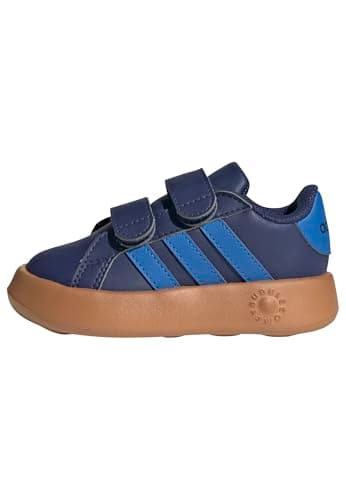 Image of adidas Unisex Baby Grand Court 2.0 Shoes Kids Tennis Shoes, Dark Blue Bright Royal Gum10, 8.5 UK Child