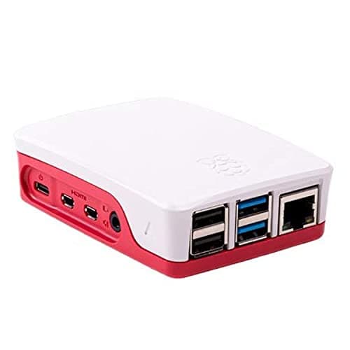 Image of Raspberry Pi 4 case (Red/White)