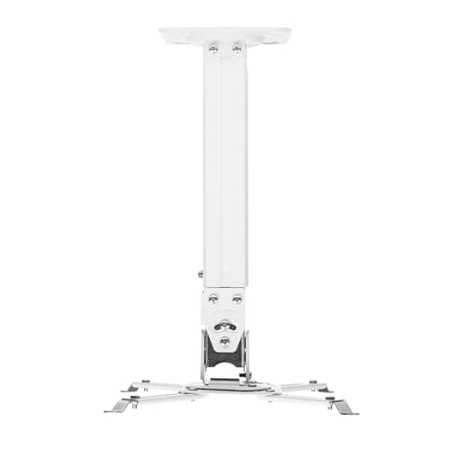 Image of ONKRON Universal Projector Ceiling Mount Extendable Weight up to 10 kg, Projector Ceiling Bracket Tilt & Swivel, Height Adjustable Wall Mounts for Video Projectors, for Home Cinema White K5A-W
