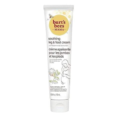 Image of Burt's Bees Mama Soothing Leg & Foot Cream, for immediate soothing relief, with coconut and peppermint oil , 100ml