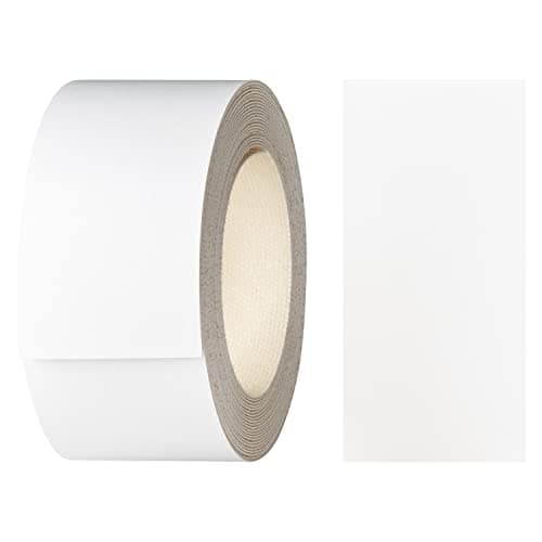 Image of haggiy Melamine Edging Tape with Hot Melt Adhesive | Iron-On Edging Tape for Shelves & Panels | Decor: Arctic White, 40 mm x 5 m