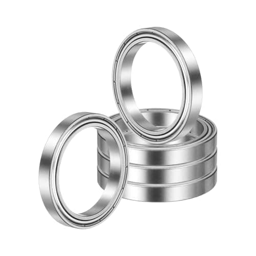 Image of sourcing map 5 Pack 6808ZZ Deep Groove Ball Bearings, 40 x 52 x 7mm Chrome Steel Double Shield Bearing for Electric Motor, Home Appliances, Industrial Machinery, (ABEC5)