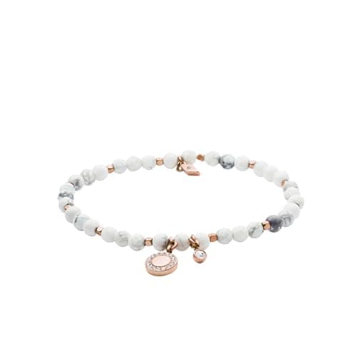 Image of Fossil Bracelet for Women Wellness, inner length:165mm White Semi-Precious Bracelet, JA6934791