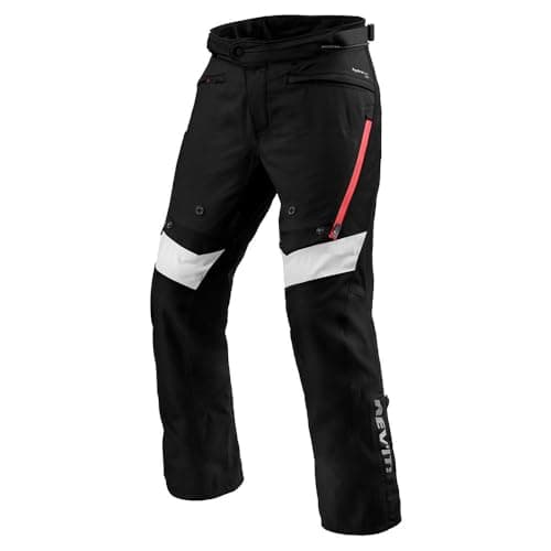 Image of REV'IT! Revit Horizon 3 H2O Motorcycle Textile Pants, black/red, M