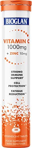 Image of Bioglan Vitamin C Effervescent | 1000g Vitamin C | Zinc | 20 Effervescent