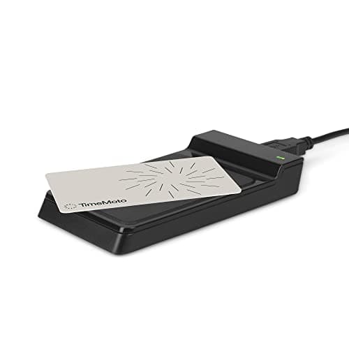 Image of TimeMoto RF—150 RFID Reader, Compatible with TimeMoto RFID Badges & Key Fobs, Compact, Portable, 125 kHz Frequency, Easy PC Connection