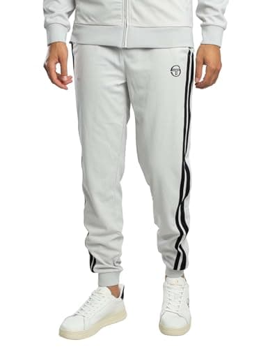 Image of Sergio Tacchini Men's Damarindo Track Joggers, Glacier Grey/Black, XL