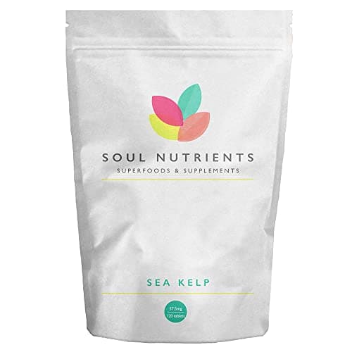 Image of Soul Nutrients Sea Kelp Tablets (120) | Natural Source of Iodine for Thyroid and Brain Health, Metabolism Support | Vegan