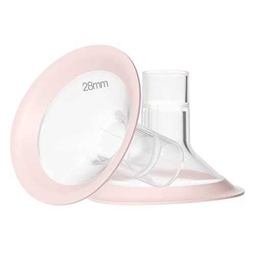 Image of NCVI Replacement Flanges 28mm Compatible with 8782/8102/8122/8128/8116, Breast Pump Accessories, BPA Free, 2 PCS (28mm Flange)