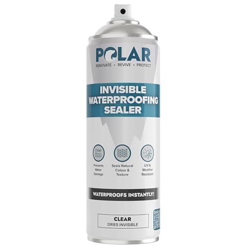 Image of Polar Invisible Waterproof Sealer Clear - 600ml | Instant Waterproof Sealant for Fabric, Concrete, Brick, Wood & Masonry | Long Lasting Protection for Interior & Exterior Surfaces | Easy To Apply