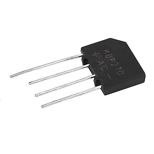 Image of KBP210 Flat Diode Rectifier Bridge 2A 1000V 4-Pin Power Adjustment Switch(10pcs)