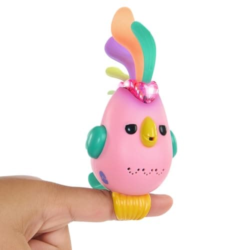 Image of Fingerlings Sweet Tweets Interactive Bird: Debbie, Record & Play Secret Messages, 40+ Sounds & Reactions, Pink