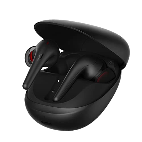 Image of 1MORE Aero Wireless Earbuds with Spatial Audio, 42dB Adaptive Active Noise Cancellation, 10mm Driver, Customizable EQs, 6 Mics for Clear Calls, 28h Battery, Wireless Charging, Black