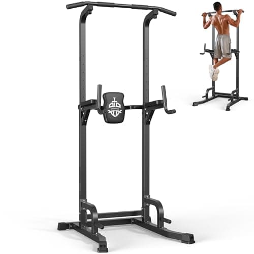 Image of Sportsroyals Pull up Bar, Multi-Function Power Tower Dip Station with Upgraded Adjustable Foot Cover Equipment for Home Gym,400LBS