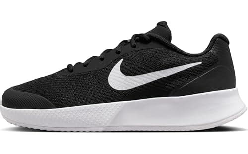 Image of Nike Women's Vapor Lite 3 Cly Tennis Shoes, Black/White, 5