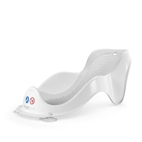 Image of Angelcare Soft Touch Mini Bath Support- Grey - Newborn Bath Seat, Infant Bathing, Non-Slip, Easy Clean