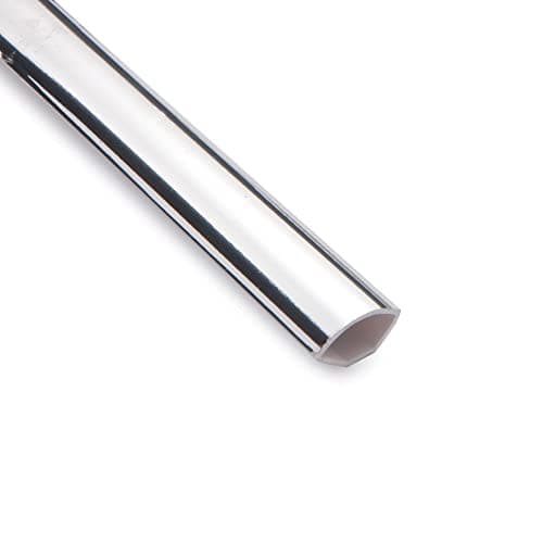 Image of Chrome/Silver Quadrant Trim - Decorative Cladding Finishing Bead - 1m x 5 Pack