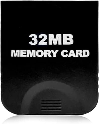 Image of OMYZERO 32MB (507 Blocks) Gamecube Memory Card - High-Speed Save Game Memory Card for Gamecube & Wii Consoles - Gaming Accessory (32MB-Black)