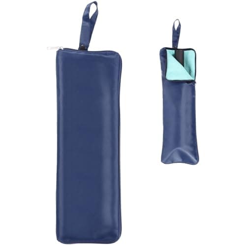 Image of sourcing map Wet Umbrellas Bag, 11 x 5 Inch Waterproof Oxford Cloth Reversible Umbrellas Sleeve Cover Portable Waterproof Case for Wet Travel Folding Umbrellas Travel Home Outdoor, Dark Blue